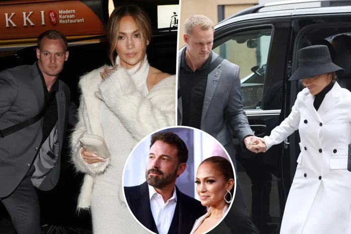 Jennifer Lopez Steps Out Holding Her Bodyguard's Hand Amid Divorce From Ben Affleck