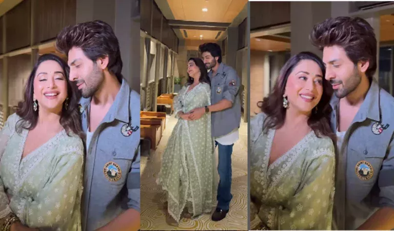 Kartik Aaryan 'Living His Dream' As He Dances With Madhuri Dixit To 'Pehla Pehla Pyar'