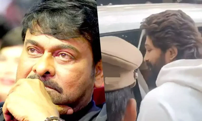 Chiranjeevi Visits Allu Arjun’s Residence Post Arrest