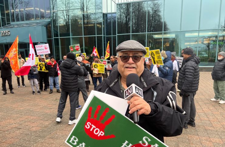 Canadian Hindus Protest Outside Bangladeshi Consulate, Demand Justice for Minorities