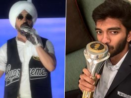 Diljit Dosanjh Celebrates Chess World Champion D Gukesh's Victory At Chandigarh Concert