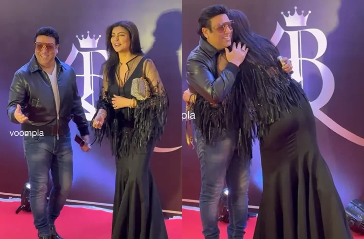 Govinda, Sushmita Sen Reunite And Shares Warm Hug At Anees Bazmee's Grand 45-year Celebration