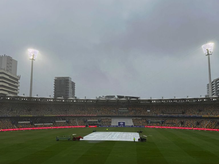 Rain Halts Play as India Struggles at 51/4 on Day 3 at The Gabba