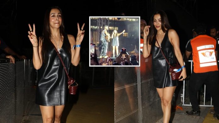 Malaika Arora Slays In Black At AP Dhillon's Concert In Mumbai