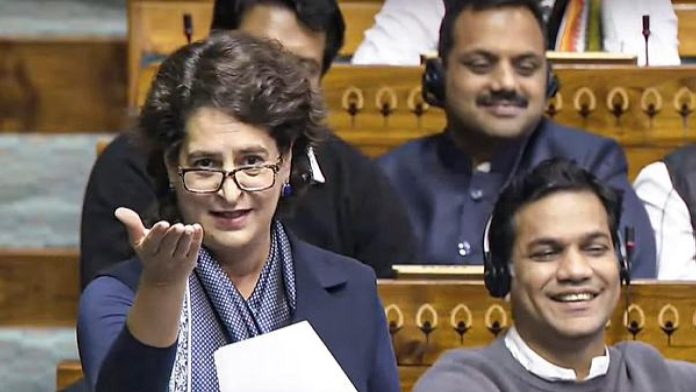 Priyanka Gandhi Criticizes Own HP Govt in Lok Sabha, BJP Calls It a Major Blunder