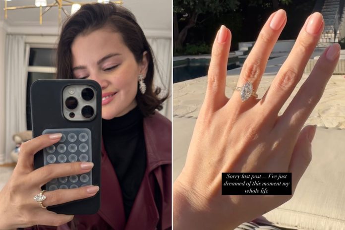 Selena Gomez Flaunts Her Dazzling Engagement Ring