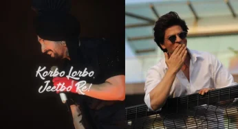 See How SRK Reacts To Diljit Dosanjh’s Shout-Out To KKR’s Tagline “Korbo Lorbo Jeetbo Re”