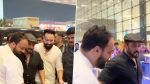 Salman Khan Along With Zeeshan Siddiqui Jets Off From Mumbai Airport Amid Tight Security