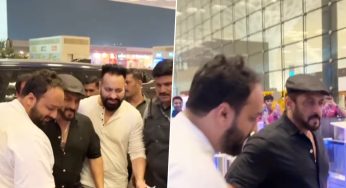 Salman Khan Along With Zeeshan Siddiqui Jets Off From Mumbai Airport Amid Tight Security