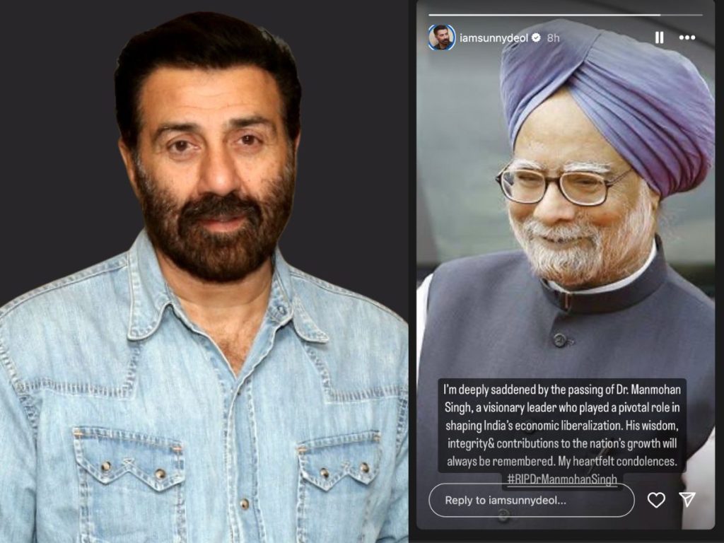 Sunny Deol and Manmohan Singh 2