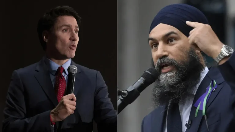 Justin Trudeau Faces Political Crisis as Ally, Jagmeet Singh Announces No-Confidence Motion
