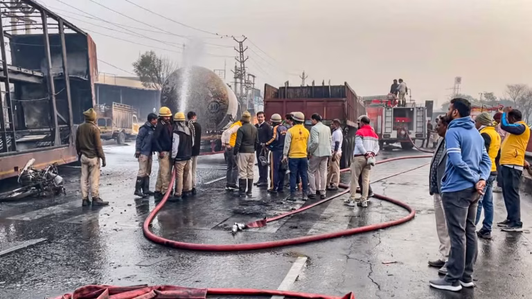Horror on Jaipur-Ajmer Highway: Witness Recount Man Burning