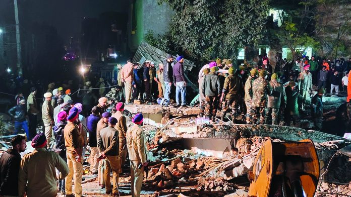 15 Feared Trapped as Building Collapses in Mohali: Army and NDRF Lead Rescue Ops