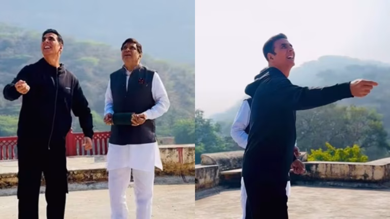 Akshay Kumar, Paresh Rawal Celebrates Makar Sankranti On ‘Bhooth Bangla’ Sets, See Video