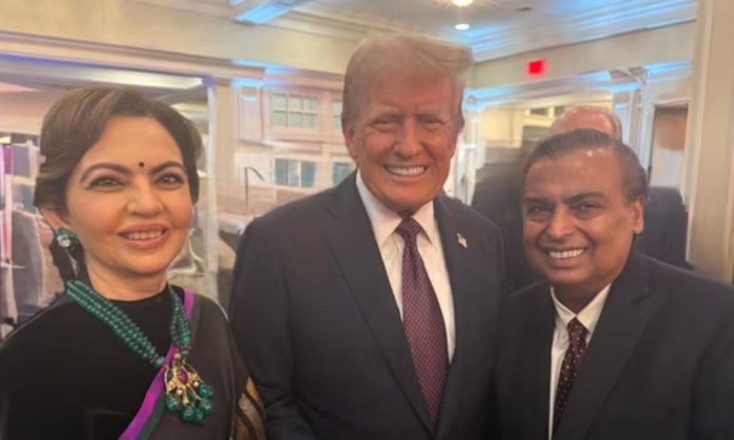 Nita, Mukesh Ambani Meet Donald Trump Before Swearing-In Ceremony