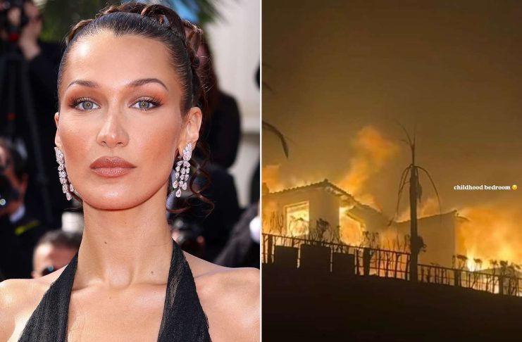 Bella Hadid Shares Heartbreaking Picture Of Her "Childhood Bedroom" Ablaze