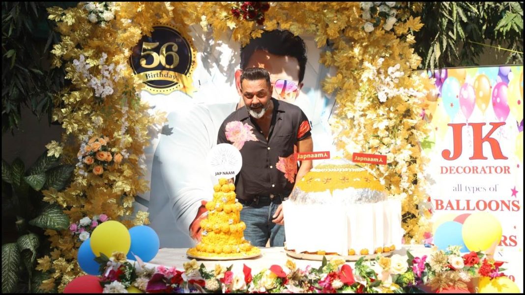 Bobby Deol Cuts Huge 'Ladoo' Cake With Fans On His Birthday