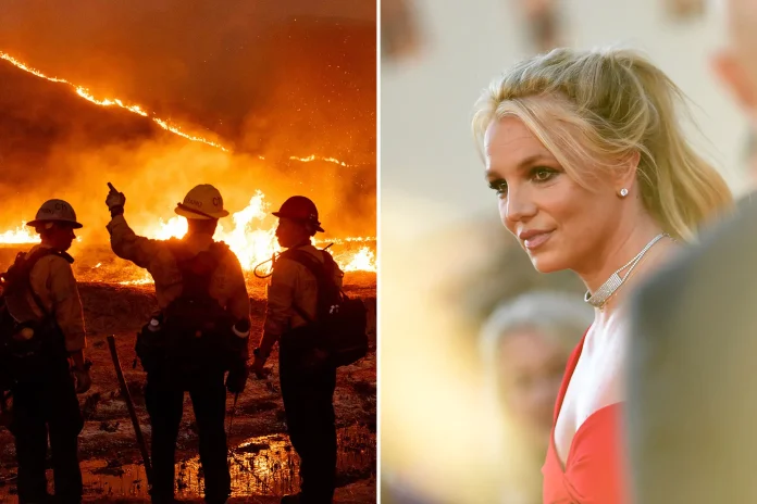 Britney Spears Evacuates Home Due To Deadly LA Wildfires