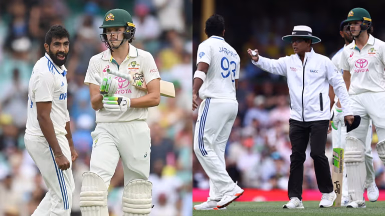 Jasprit Bumrah's Death Stare To Sam Konstas After Dismissing Khwaja AT SCG
