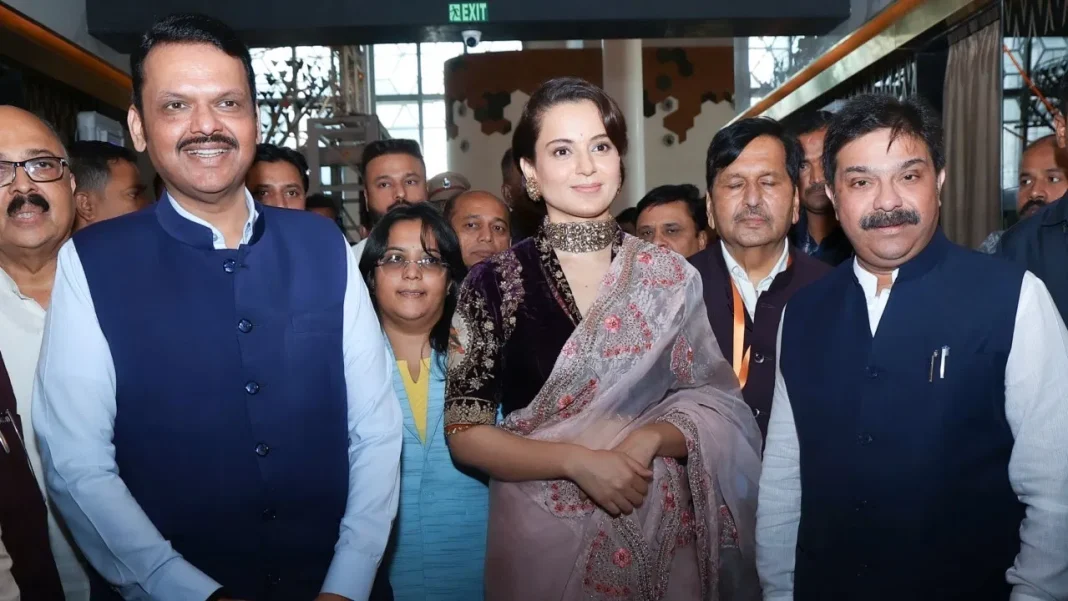 'Emergency': CM Fadnavis Attends Screening Of Kangana Ranaut's Film