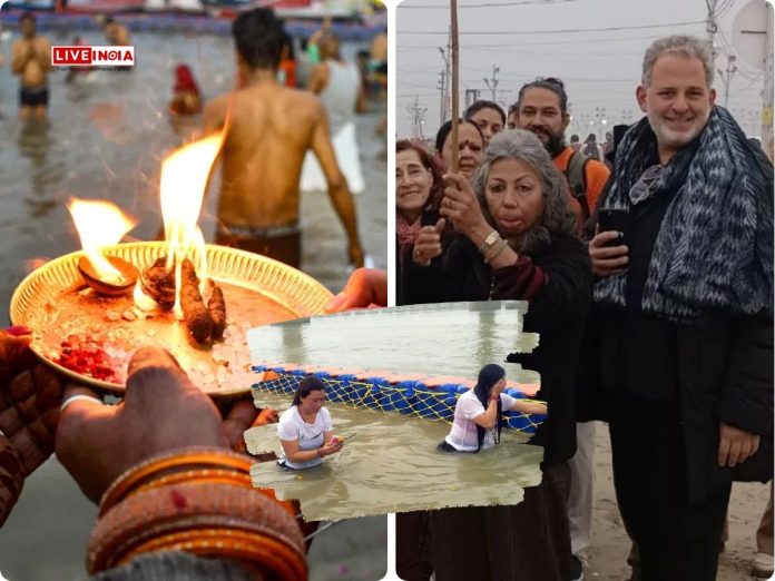 Foreign Devotees Join Millions at Maha Kumbh 2025 for First Amrit Snan