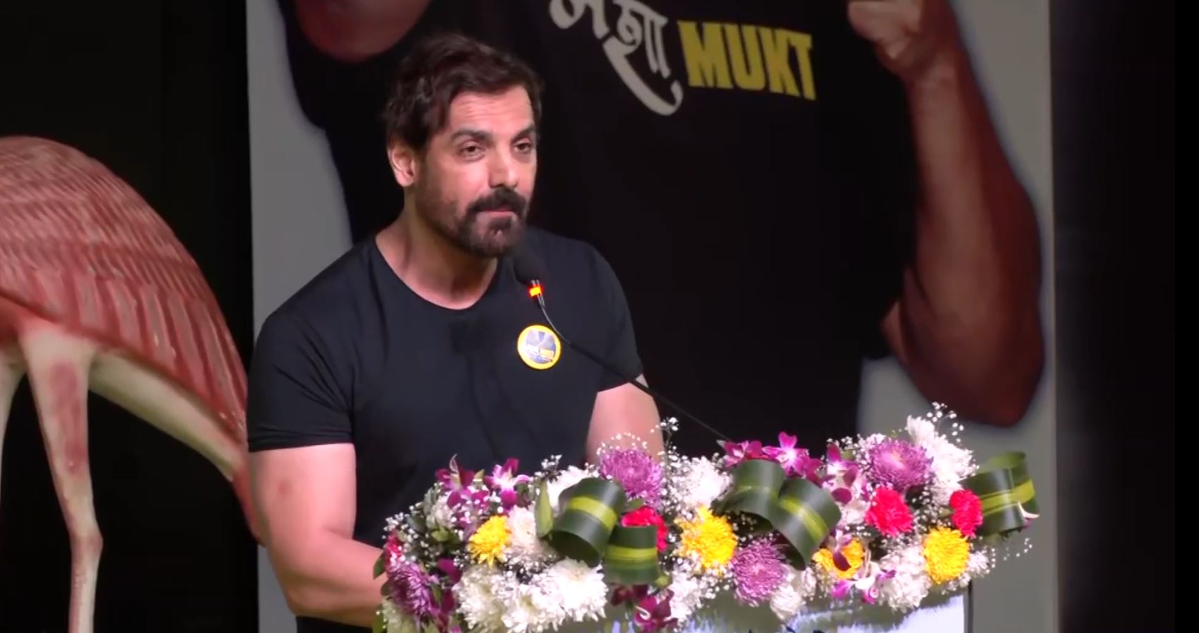 John Abraham advises students To 'Be Disciplined In Life' At Anti-Drug Awareness Event