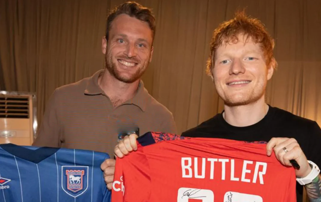Jos Buttler Catches Up With Ed Sheeran At His Concert In Pune