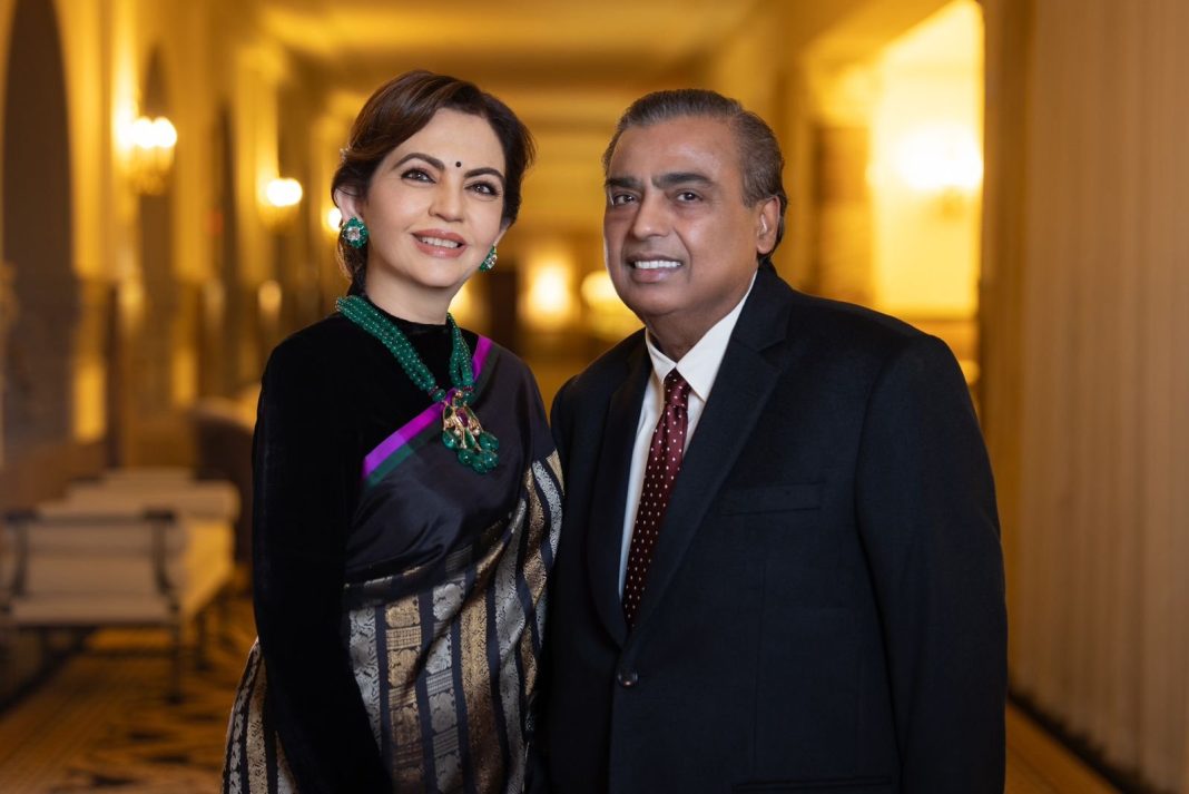 Nita, Mukesh Ambani Pose For Couple Pictures At Donald Trump's Private Reception