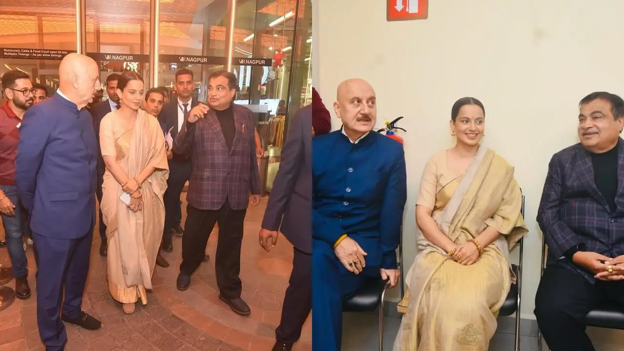 'Emergency': Nitin Gadkari Attends Special Screening Of Film With Kangana Ranaut, Anupam Kher