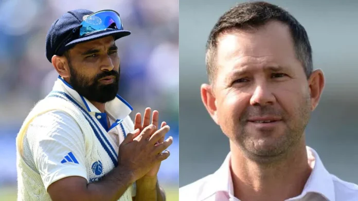 Ricky Ponting Questions Absence Of Shami In Border-Gavaskar Trophy