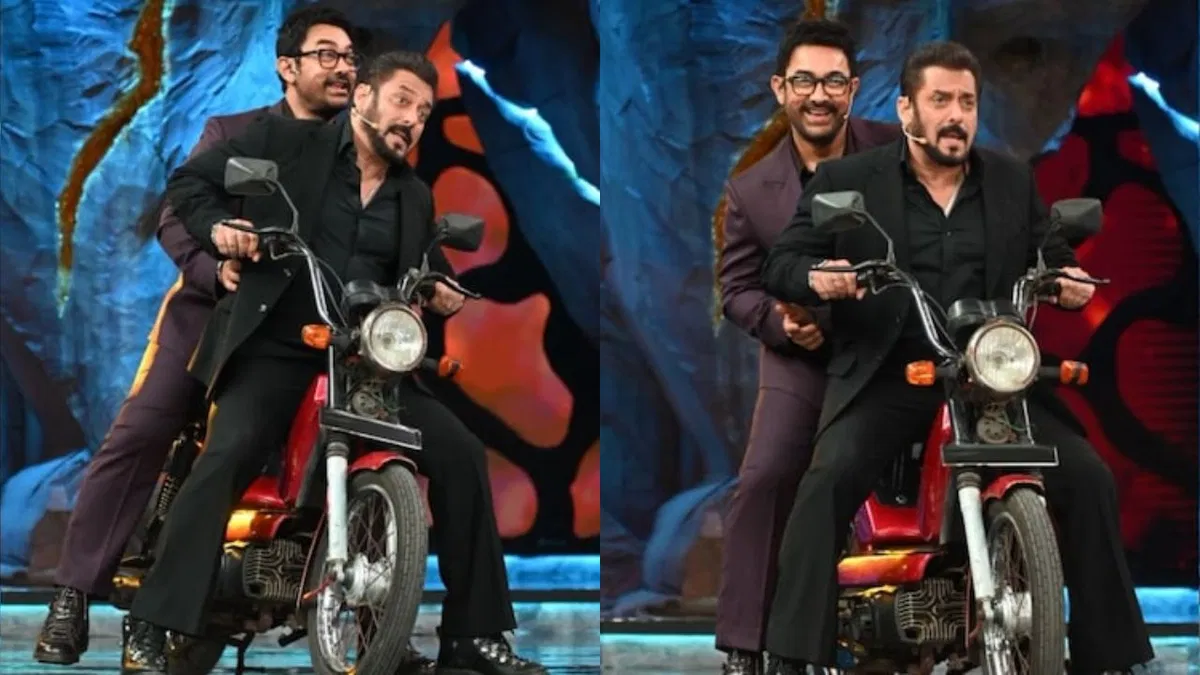 Salman Khan, Aamir Khan Recreate Iconic 'Andaz Apna Apna' Scene At 'Bigg Boss 18' Finale