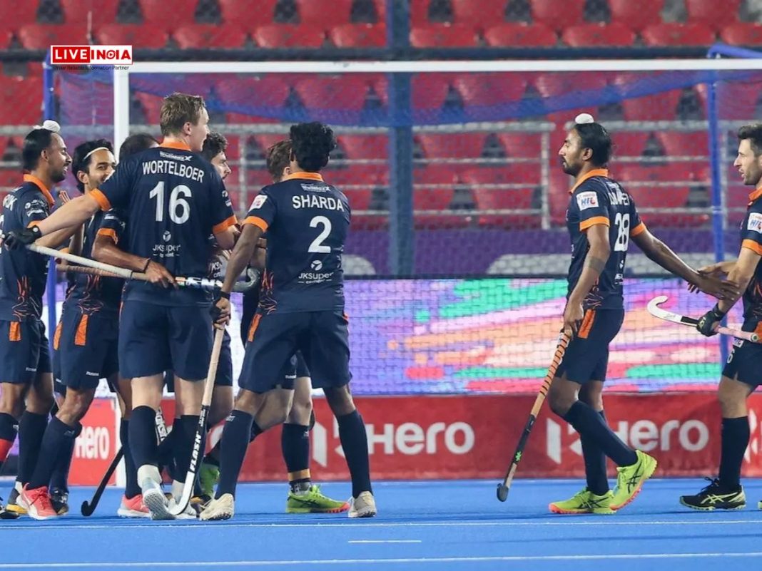UP Rudras Dominate Team Gonasika to Top Hockey India League Standings