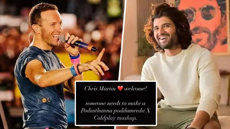 Vijay Deverakonda’s Fun Reaction To Chris Martin’s Telangana Joke, Take A Look