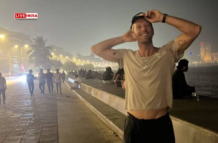 Chris Martin Strikes A Pose In Mumbai Before Coldplay's India Tour: "Happy and Grateful to Be Here"