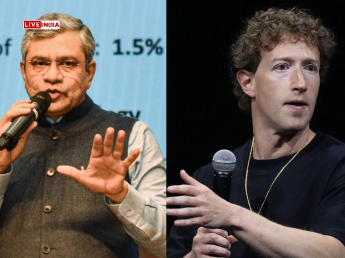 Mark Zuckerberg Alleges Incumbent Indian Government Lost Elections; Ashwini Vaishnaw Counters Claim