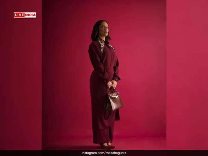 Masaba Gupta Wows in Wine: Redefining New-Mom Glam in Bordeaux Style-Take a Look