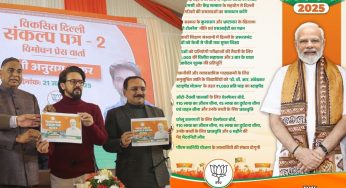 BJP Unveils Second Manifesto for Delhi Polls, Promises Free Education and Welfare Schemes