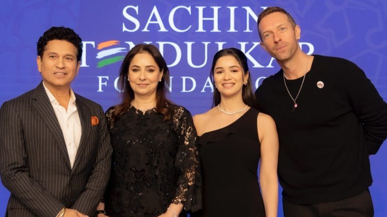 Coldplay Singer Chris Martin Attends Five Year Anniversary Of Sachin Tendulkar Foundation
