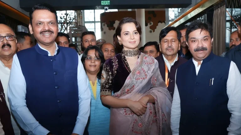 ‘Emergency’: CM Fadnavis Attends Screening Of Kangana Ranaut’s Film