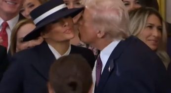 Trump’s Inauguration Highlights: An Awkward Kiss With Wife, No Bible, and Billionaires in Attendance-Watch
