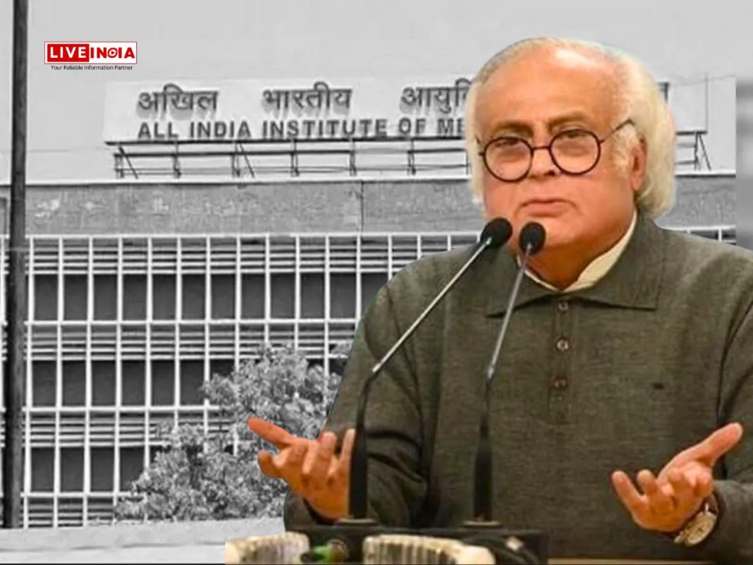 Jairam Ramesh Raises Alarm Over Faculty Shortages at AIIMS Institutions