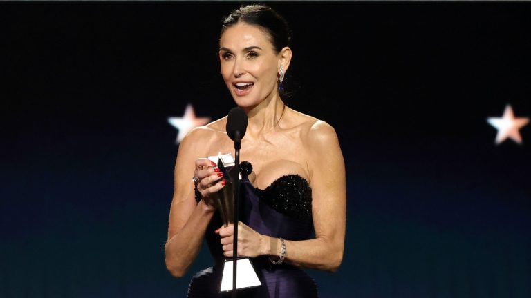 Demi Moore Expresses Gratitude After Winning Critics Choice Award