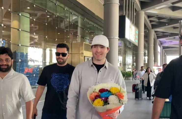 Amy Jackson's Husband Ed Westwick Excited For Ind Vs Pak Clash, Spotted At Mumbai Airport