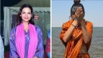 Esha Gupta Takes Holy Dip At Triveni Sangam