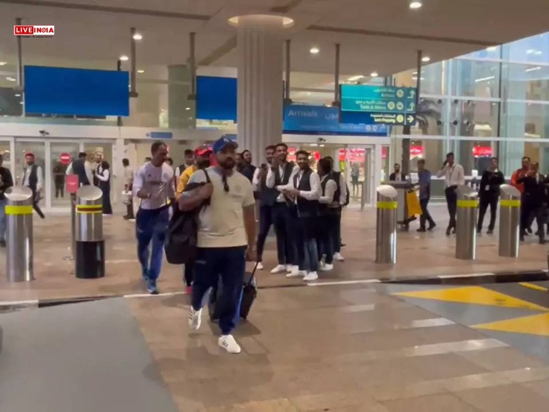 Champions Trophy: Team India Sparks Unusual Frenzy at Dubai Airport
