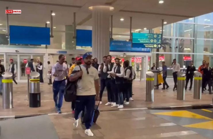 Champions Trophy: Team India Sparks Unusual Frenzy at Dubai Airport