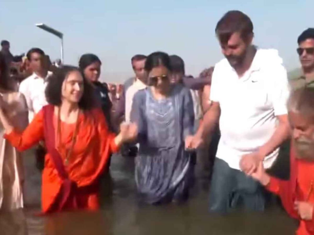 Isha Ambani Visits Maha Kumbh, Offers Prayers At Triveni Sangam