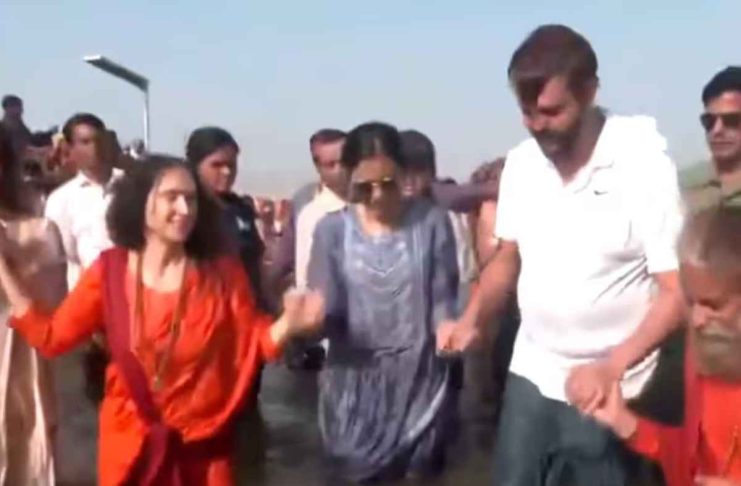 Isha Ambani Visits Maha Kumbh, Offers Prayers At Triveni Sangam