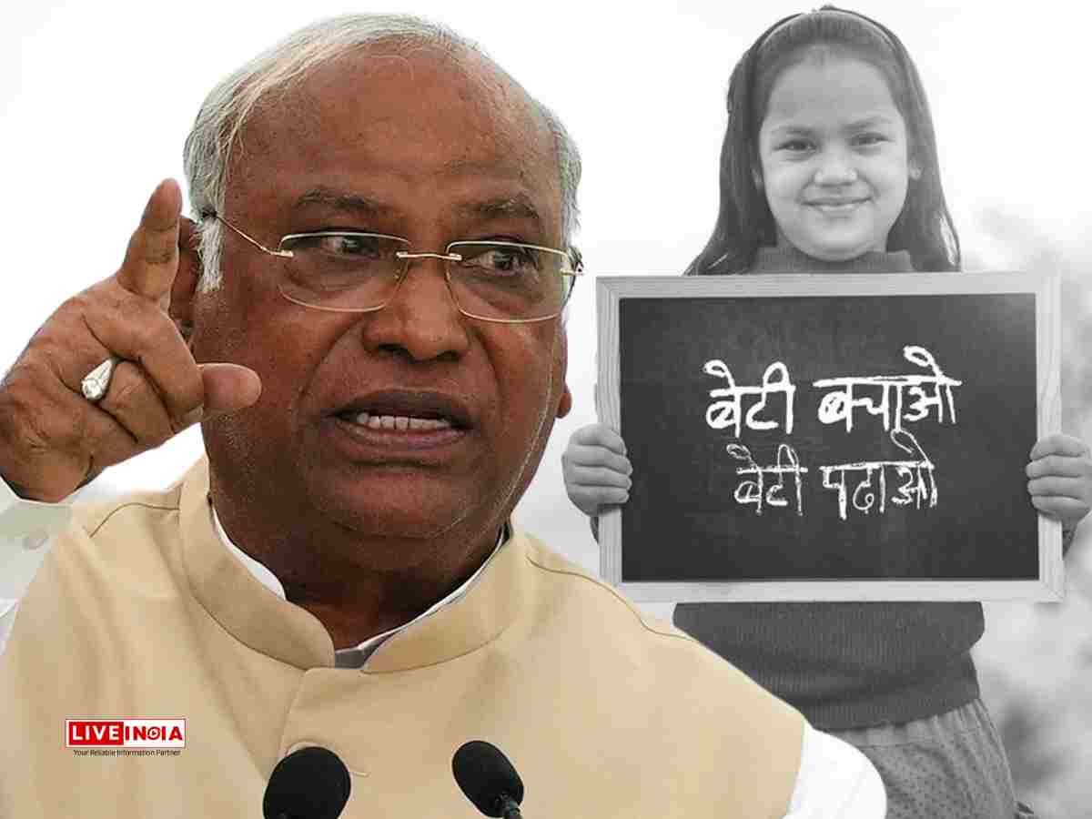 "Rs 455 Crore Missing from 'Beti Bachao, Beti Padhao' – Where Did the Money Go?" – Kharge Slams Modi Government
