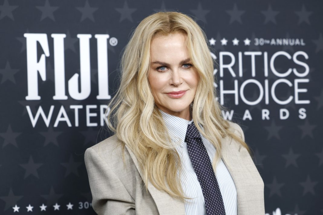 Nicole Kidman Makes A Bold Fashion Statement With Suit And Tie At Critics Choice Awards